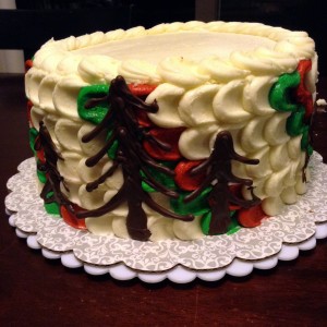 Christmas Cake decoration tutorial